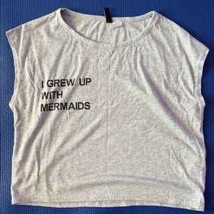 MERMAIDS CROP TOP T-SHIRT